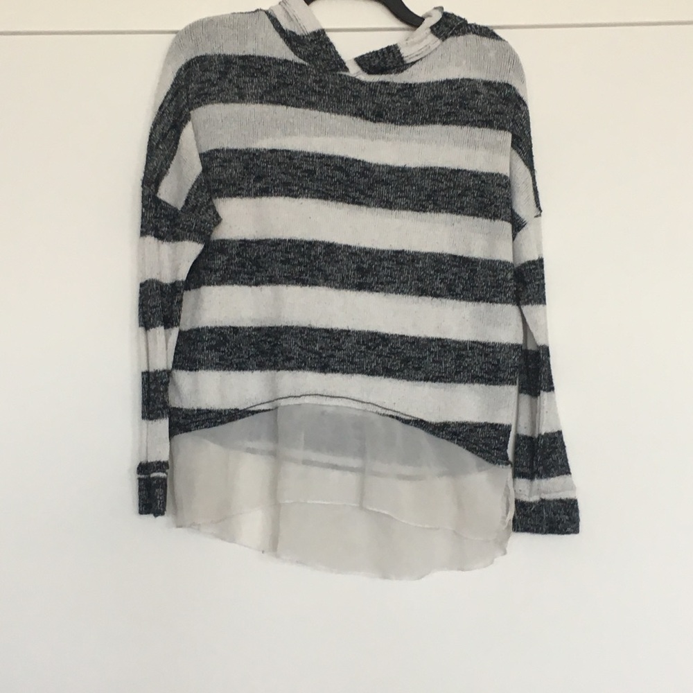 Black and white sweater